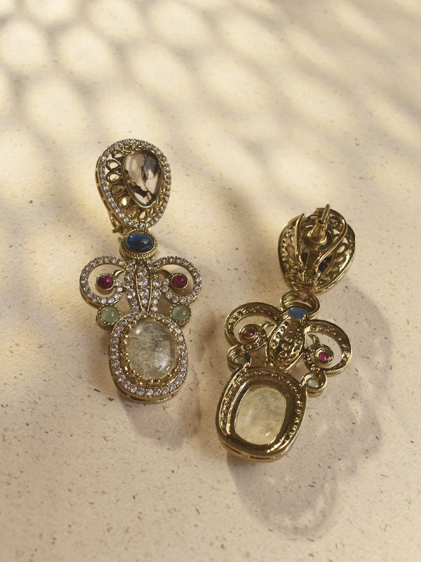Colourful fancy Stones Earring