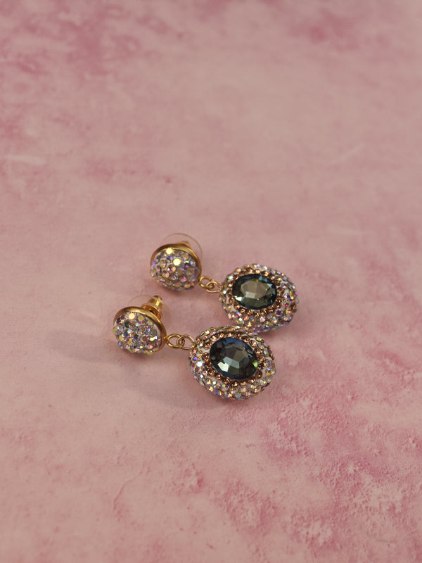 Crystal-Embellished Beads Earring
