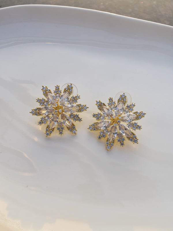 Crystal Snowflake Earrings 