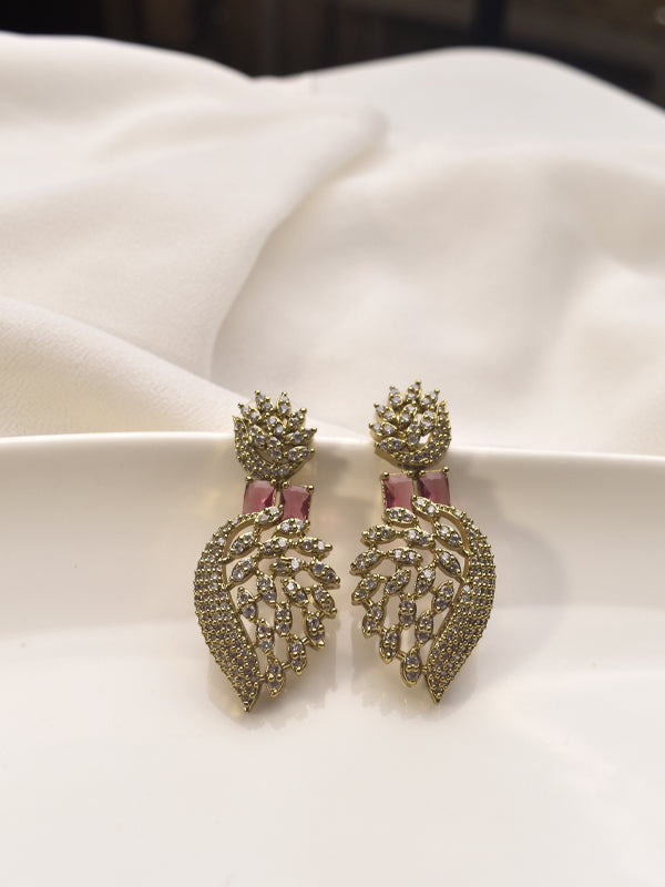 Decorative earrings with intricate designs 