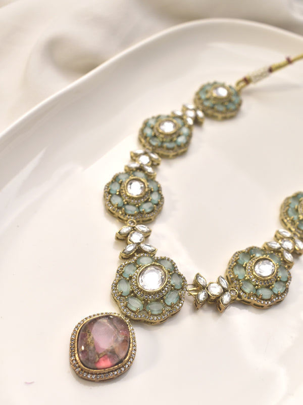 Decorative necklace with intricate design
