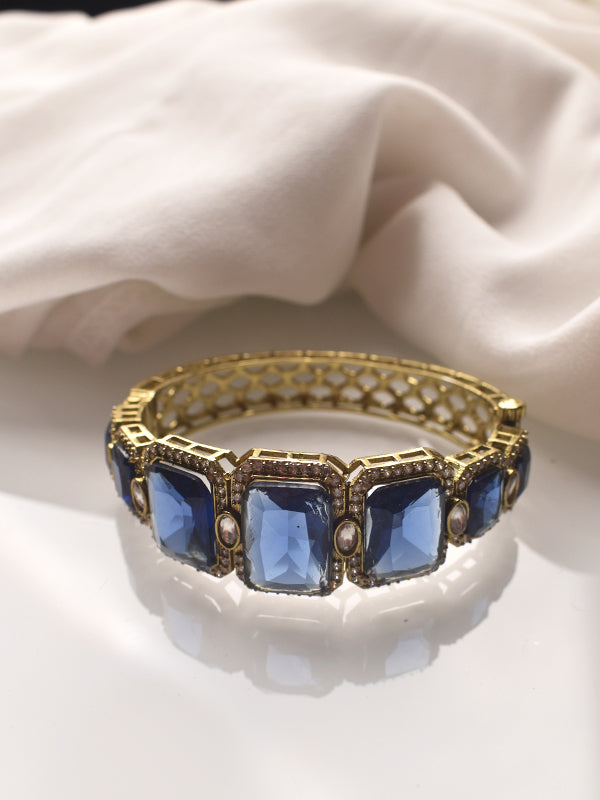 Stylish Blue Stone Bracelet | Designer Big Stone Bracelet
