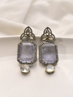 Load image into Gallery viewer, Drop Earrings with Big Stone|
