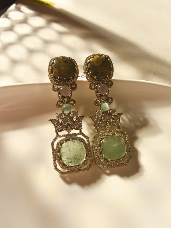 Drop Earring with Oval