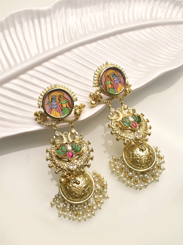 Dual Tone Earrings