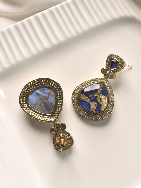 Blue Stone Pendant Set | Beautiful Pendant Set for Women