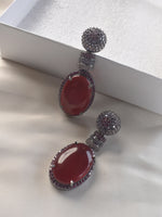 Load image into Gallery viewer, Red Earrings | Stone Earrings
