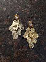 Load image into Gallery viewer,  Earrings with Leaf-Shaped Designs 
