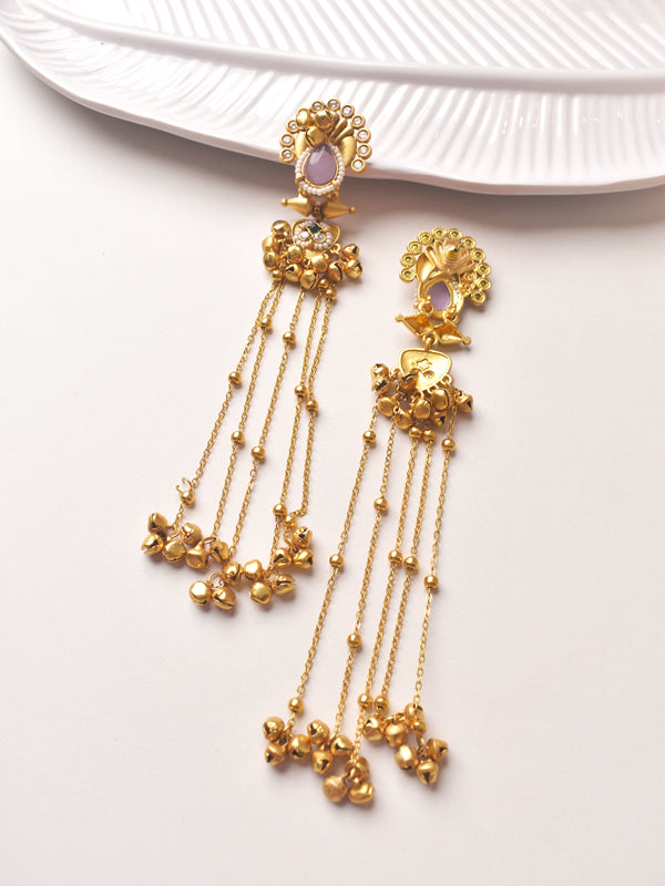  Earrings with Pink Gemstones 