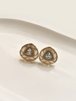 Load image into Gallery viewer, Earrings with triangular gemstones
