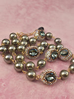 Load image into Gallery viewer, Fashion Necklace with Crystal-Embellished Beads
