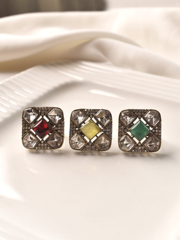 Red Stone Finger Ring | Finger Rings For Women