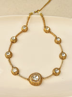 Load image into Gallery viewer, Traditional Necklace with Multiple Clear Round Kundan
