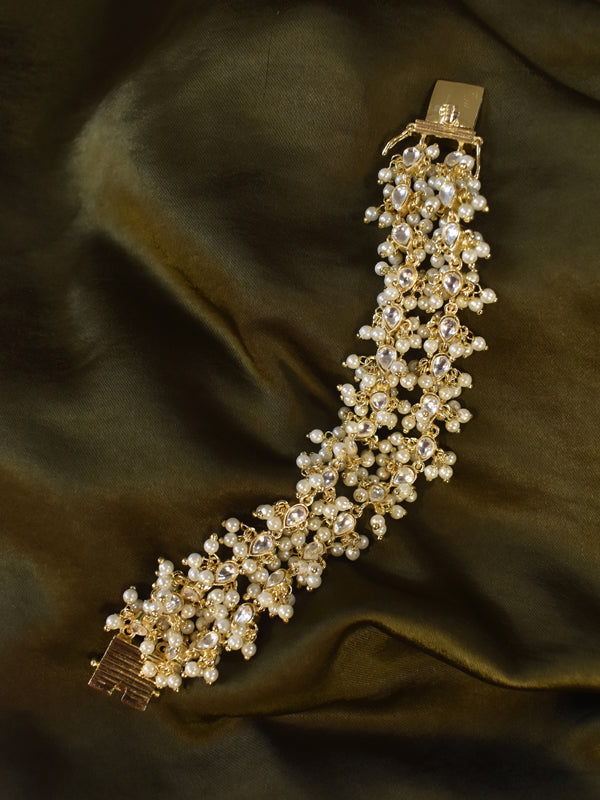 Golden Bracelet | Kundan Bracelet