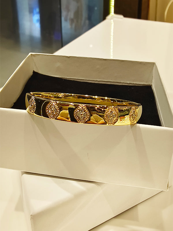 Golden Bracelet with stone