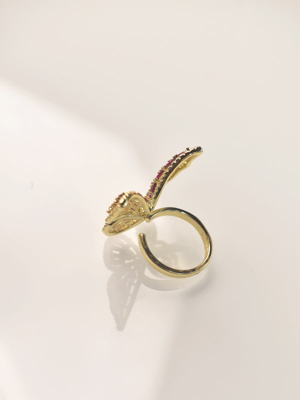 Golden Colour Polish Ring