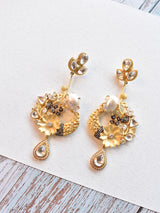 Golden Floral Earring