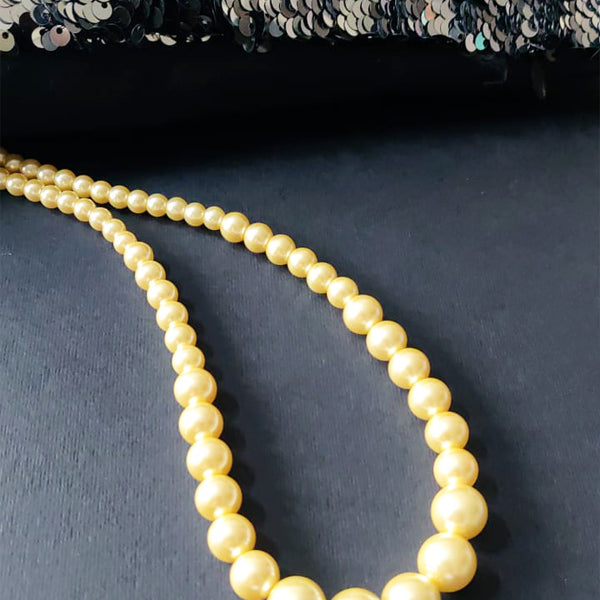 Mezza Luna Golden South Sea Pearl and Natural Turquoise Necklace - Assael