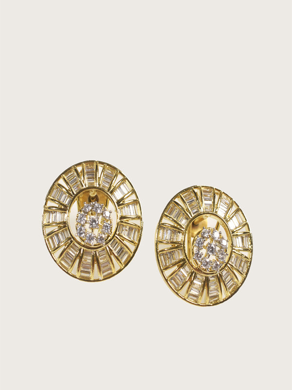 Golden Polish Earring