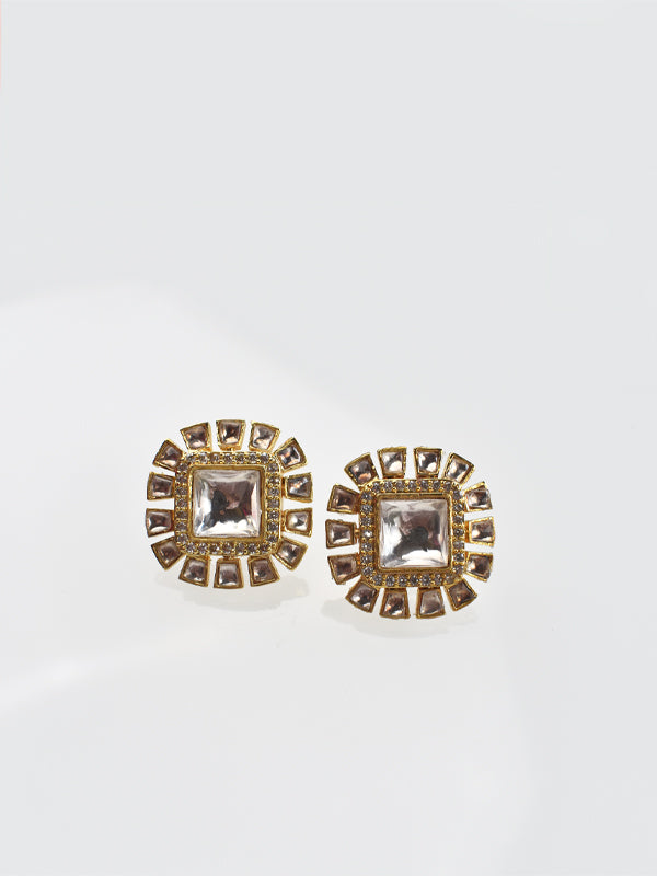 Golden  Polish Earrings_