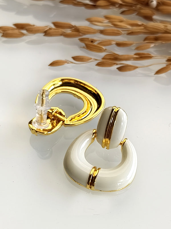 Golden Polish Earrings