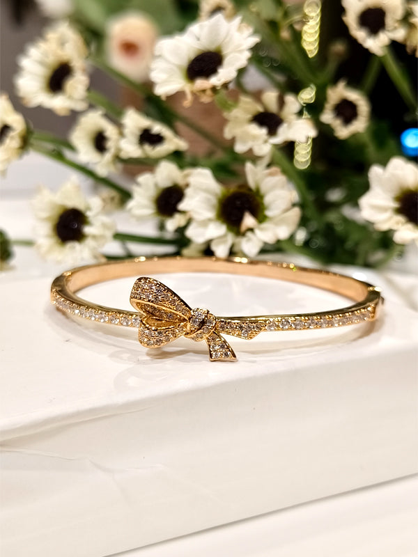 Golden Polish with Stone  Bracelet | Stylish Anti tarnish Bracelet