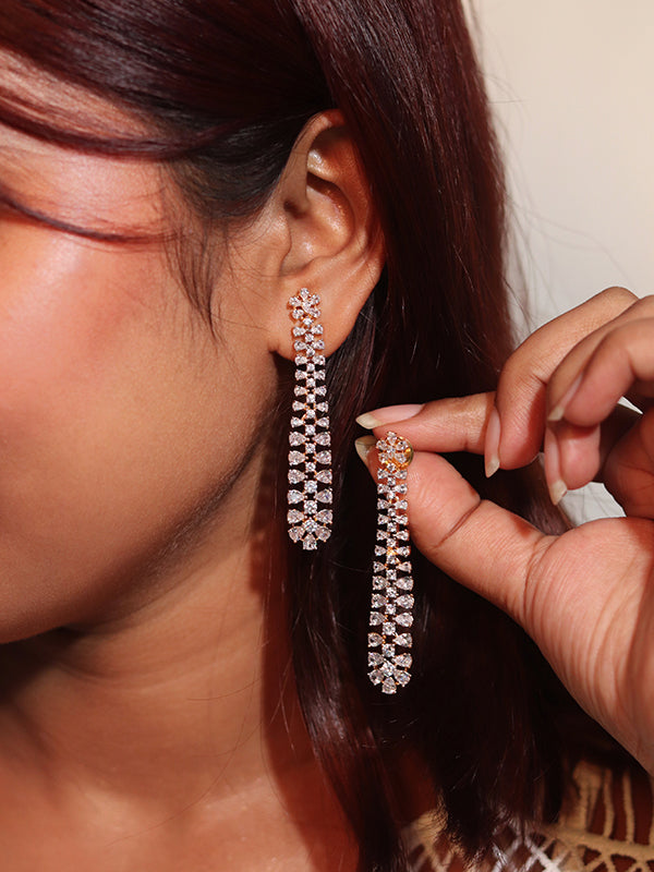 Golden Stone Earring