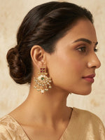 Load image into Gallery viewer, Golden Earrings with Intricate Designs
