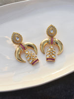 Load image into Gallery viewer, Golden Earrings with Intricate Designs 
