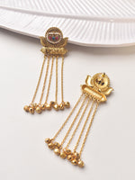 Load image into Gallery viewer, Golden Earrings with Chain Designs 

