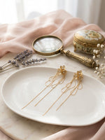 Load image into Gallery viewer, Golden Flora Cascade Dangle Earrings
