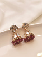Load image into Gallery viewer, Golden Kundan Jhumka
