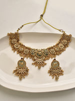 Load image into Gallery viewer, Golden Necklace with Colorful Stones
