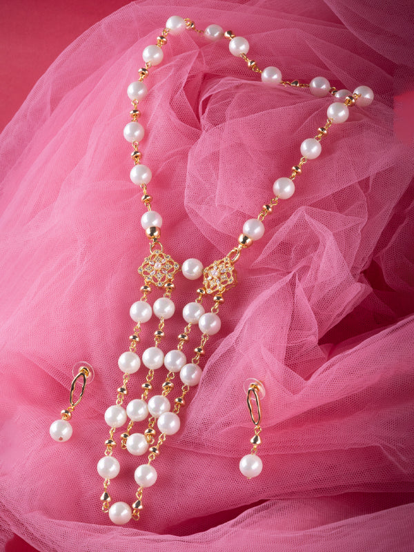 Golden Pearl jewelry set