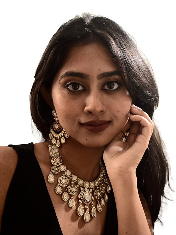 Heavy Kundan Necklace Set | Multi Kundan Necklace Set