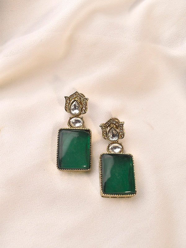  Green earrings 