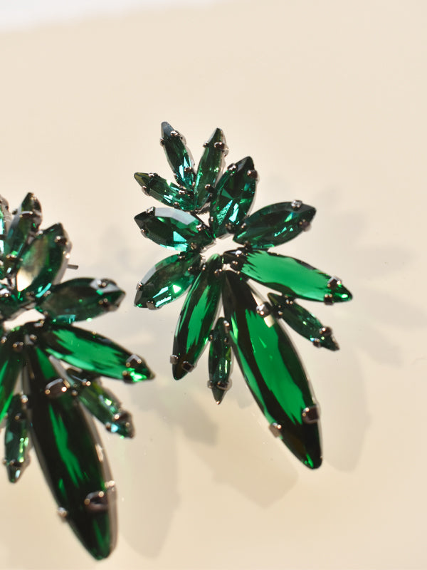 Green Ad Earrings