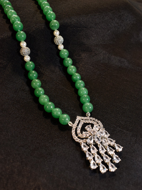 Green Beaded Necklace