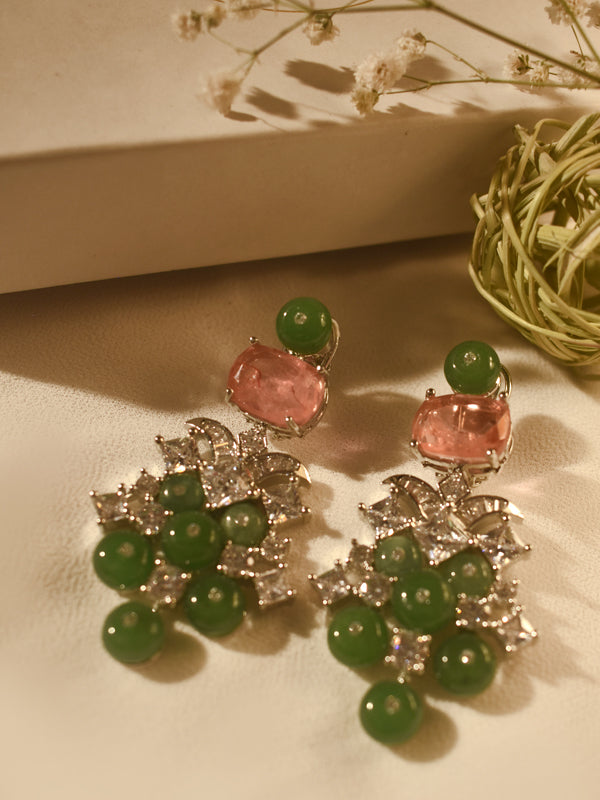 Green Beads Earrings