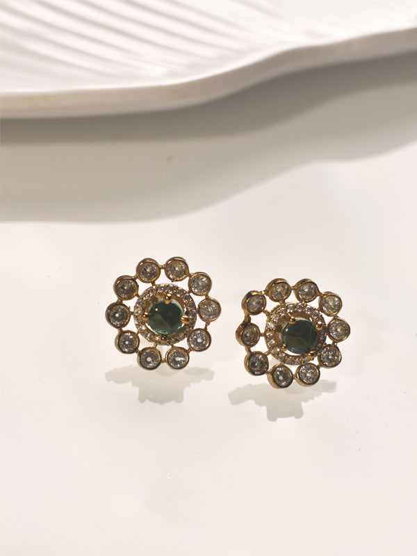 Big Red Stone Pendant | Kundan Necklace set