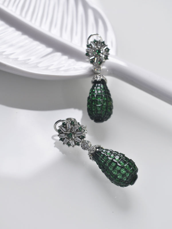 Green Earrings