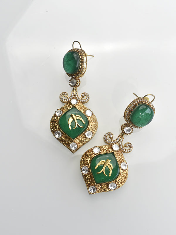 Green Earrings