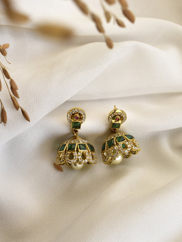 Green Jhumka