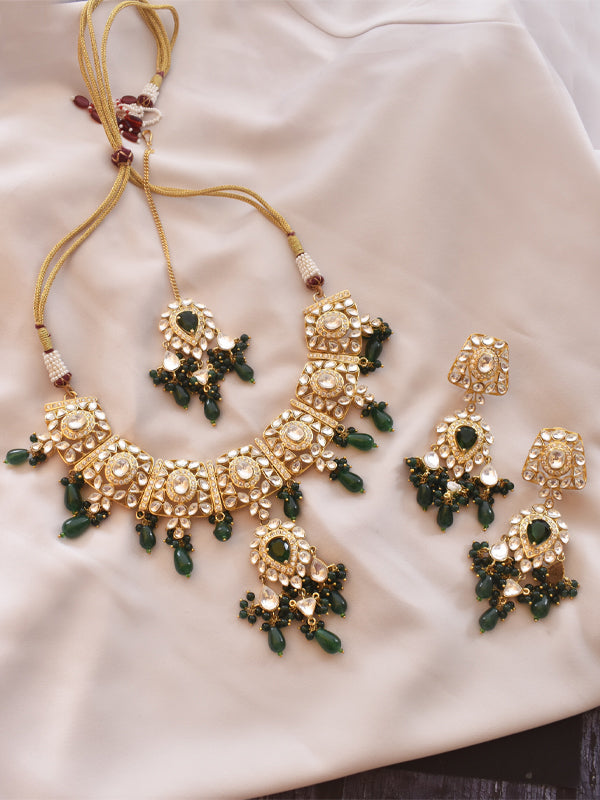 Green Kundan Choker