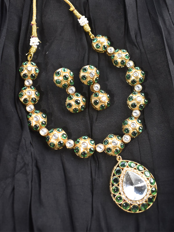 Green Necklace | Kundan Necklace