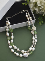 Load image into Gallery viewer, Green Pearl Necklace
