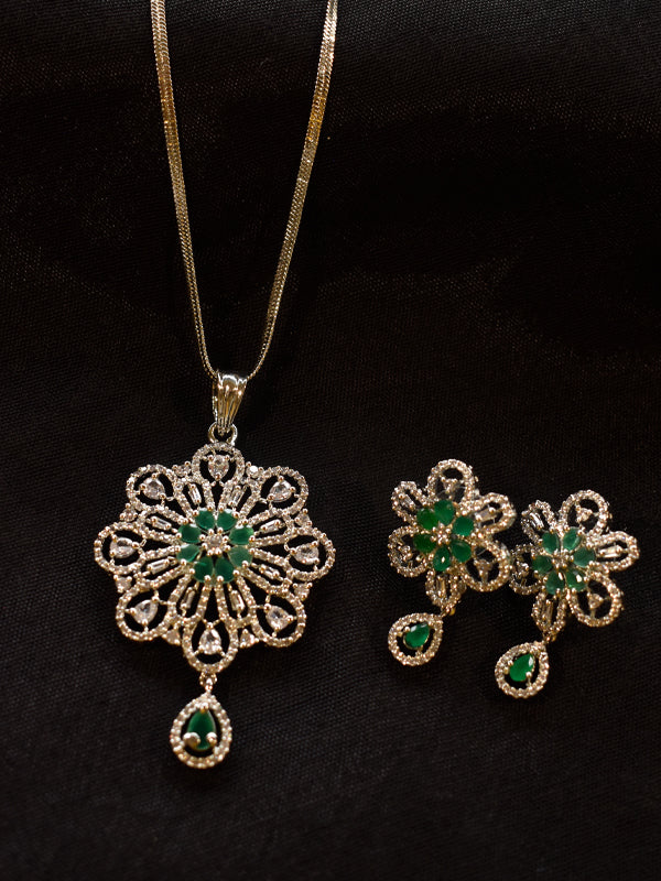 Green Pendant Set