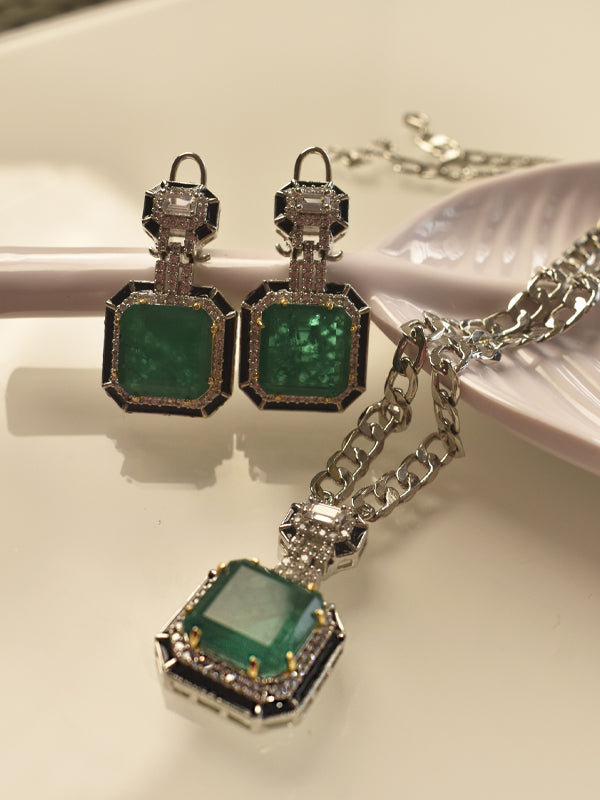 Green Pendant Set