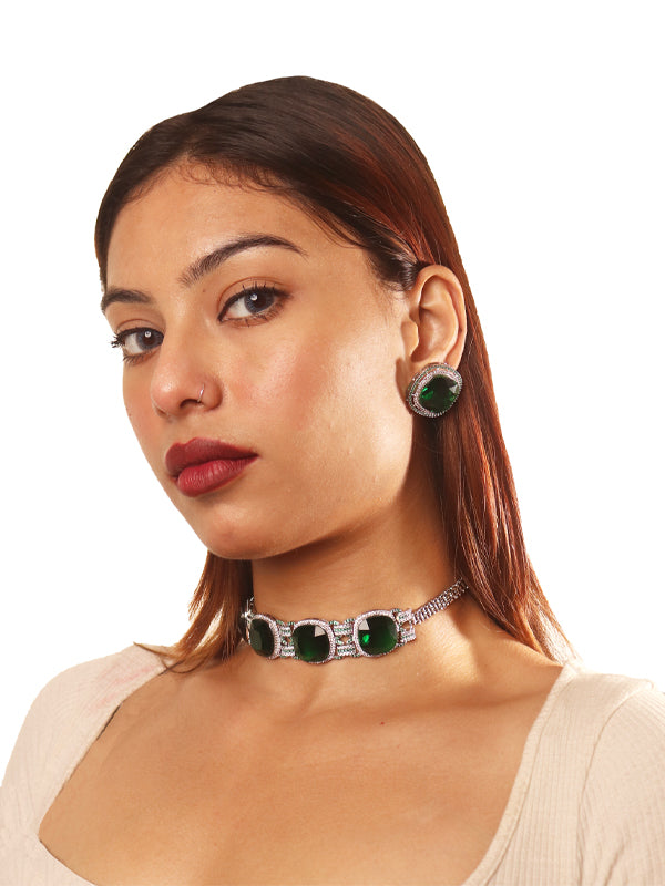 Green Stone Choker