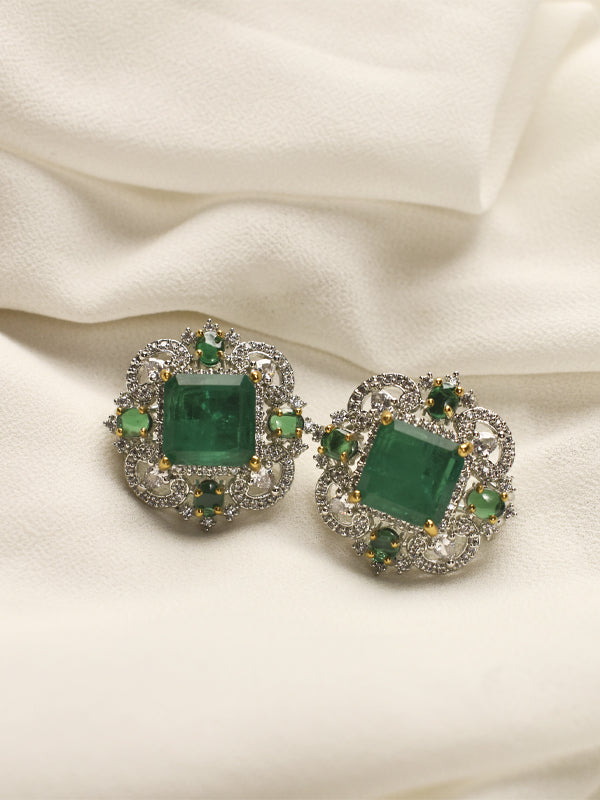 Green Stone Earring